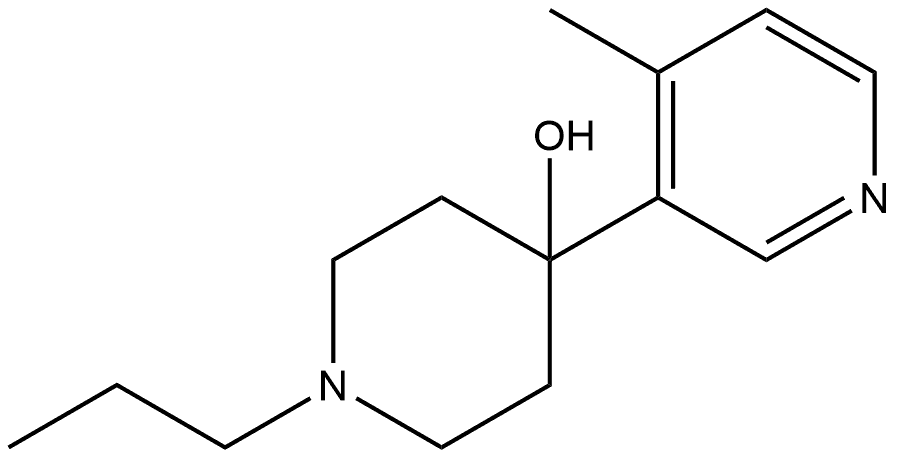 4-(4-Methyl-3-pyridinyl)-1-propyl-4-piperidinol Structure