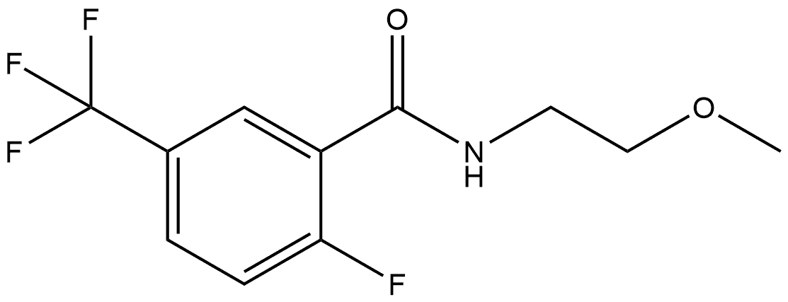 2-Fluoro-N-(2-methoxyethyl)-5-(trifluoromethyl)benzamide Structure