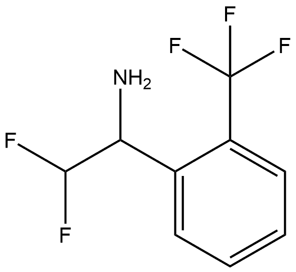 2,?2-?difluoro-?1-?(2-?(trifluoromethyl)?phenyl)?ethan-?1-?amine Structure