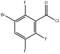 3-Bromo-2,5,6-trifluorobenzoyl chloride Structure