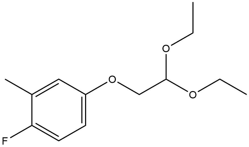 4-(2,2-Diethoxyethoxy)-1-fluoro-2-methylbenzene Structure