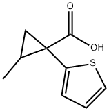 2-methyl-1-(thiophen-2-yl)cyclopropane-1-carboxy
lic acid Structure