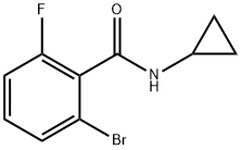 2-Bromo-N-cyclopropyl-6-fluorobenzamide 구조식 이미지