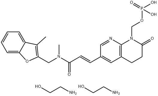 Afabicin diolamine Structure