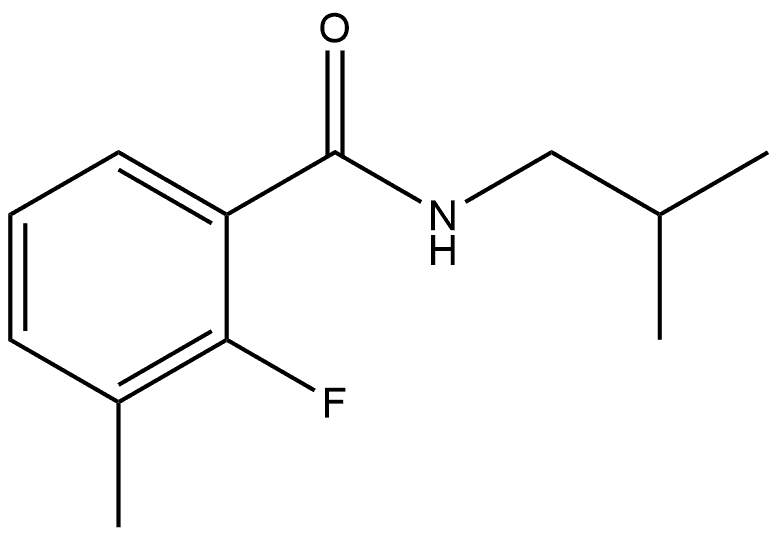 2-Fluoro-3-methyl-N-(2-methylpropyl)benzamide Structure