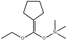 Cyclopentane, [ethoxy[(trimethylsilyl)oxy]methylene]- Structure