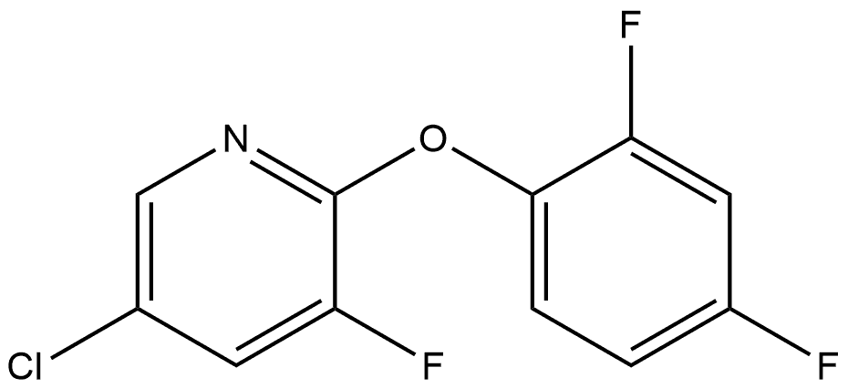 5-Chloro-2-(2,4-difluorophenoxy)-3-fluoropyridine Structure