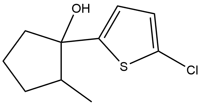 1-(5-Chloro-2-thienyl)-2-methylcyclopentanol Structure