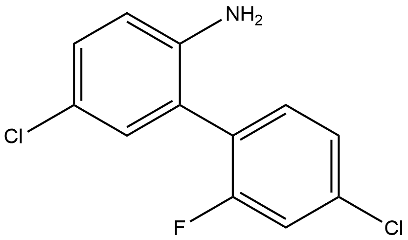 4',5-Dichloro-2'-fluoro[1,1'-biphenyl]-2-amine Structure