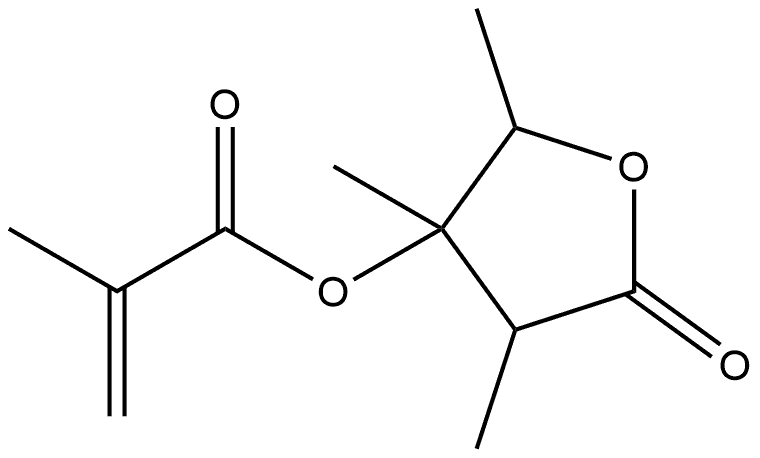 Pentonic acid, 2,5-dideoxy-2-methyl-3-C-methyl-, γ-lactone, 3-(2-methyl-2-propenoate) 구조식 이미지