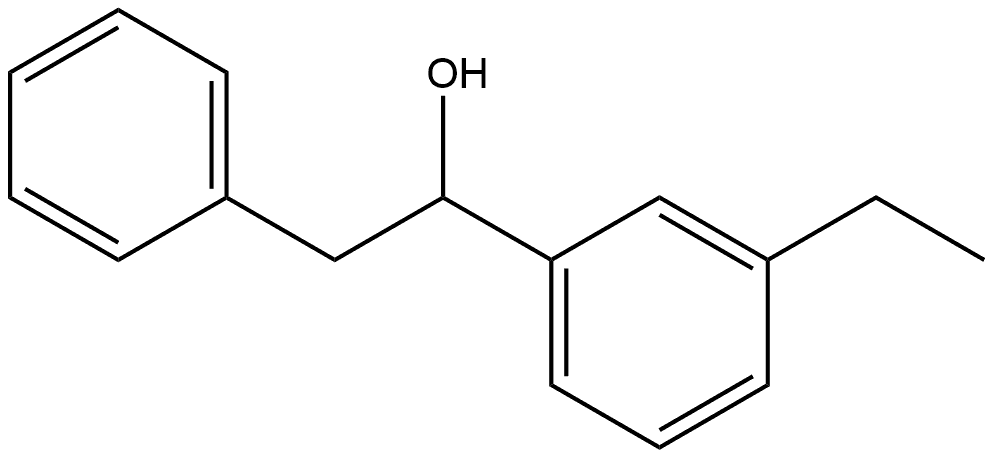 α-(3-Ethylphenyl)benzeneethanol Structure