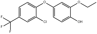 Phenol, 4-[2-chloro-4-(trifluoromethyl)phenoxy]-2-ethoxy- Structure