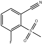 3-Fluoro-2-(methylsulphonyl)benzonitrile 구조식 이미지