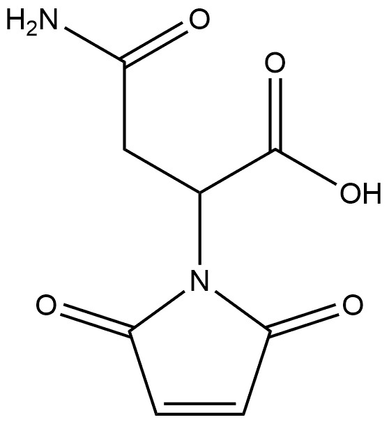 4-Amino-2-maleimido-4-oxobutanoic acid Structure