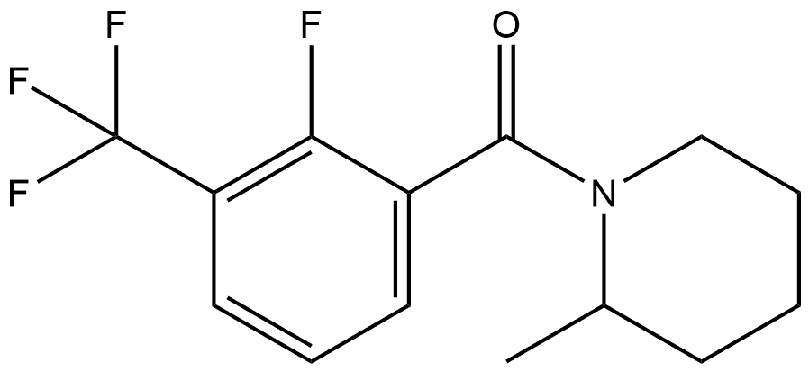 2-Fluoro-3-(trifluoromethyl)phenyl](2-methyl-1-piperidinyl)methanone Structure