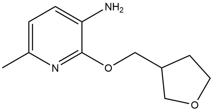 6-Methyl-2-[(tetrahydro-3-furanyl)methoxy]-3-pyridinamine Structure