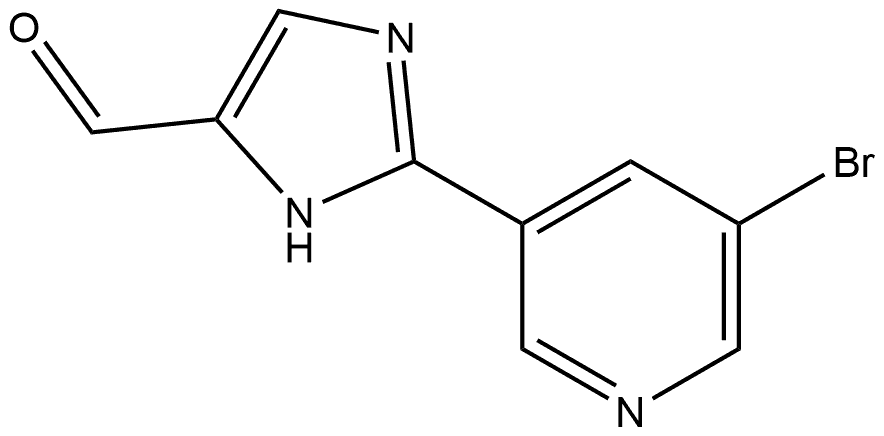 2-(5-Bromo-3-pyridyl)imidazole-5-carbaldehyde Structure