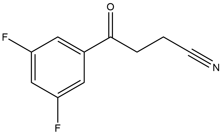 4-(3,5-difluorophenyl)-4-oxobutanenitrile Structure