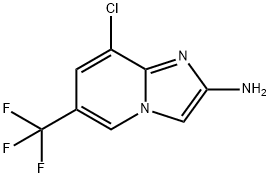 Imidazo[1,2-a]pyridin-2-amine, 8-chloro-6-(trifluoromethyl)- 구조식 이미지