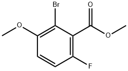 Methyl 2-bromo-6-fluoro-3-methoxybenzoate Structure