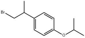 Benzene, 1-(2-bromo-1-methylethyl)-4-(1-methylethoxy)- 구조식 이미지