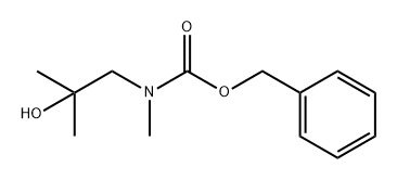 Benzyl (2-hydroxy-2-methylpropyl)(methyl)carbamate Structure