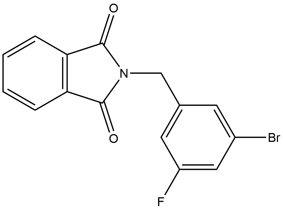 2-[(3-Bromo-5-fluorophenyl)methyl]-1H-isoindole-1,3(2H)-dione Structure