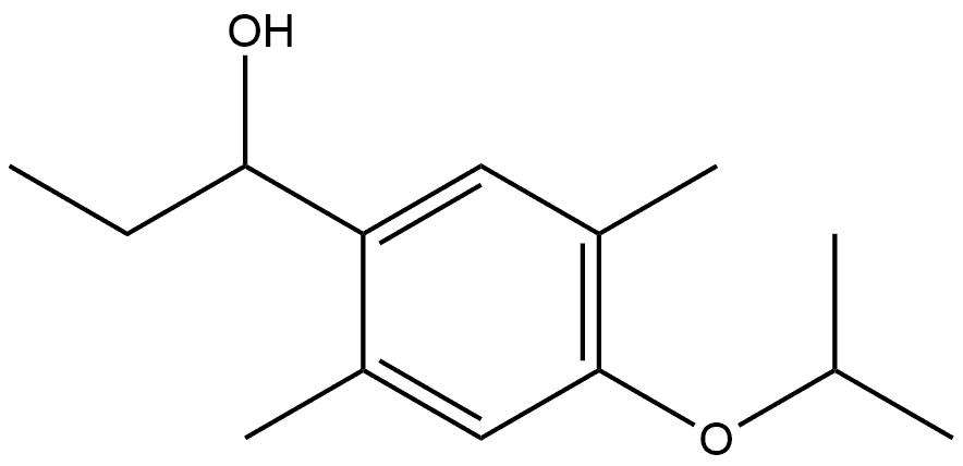 α-Ethyl-2,5-dimethyl-4-(1-methylethoxy)benzenemethanol Structure