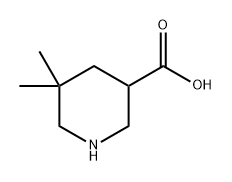 3-Piperidinecarboxylic acid, 5,5-dimethyl- 구조식 이미지