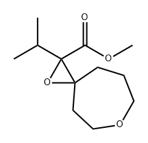 Methyl 2-isopropyl-1,6-dioxaspiro[2.6]nonane-2-carboxylate 구조식 이미지
