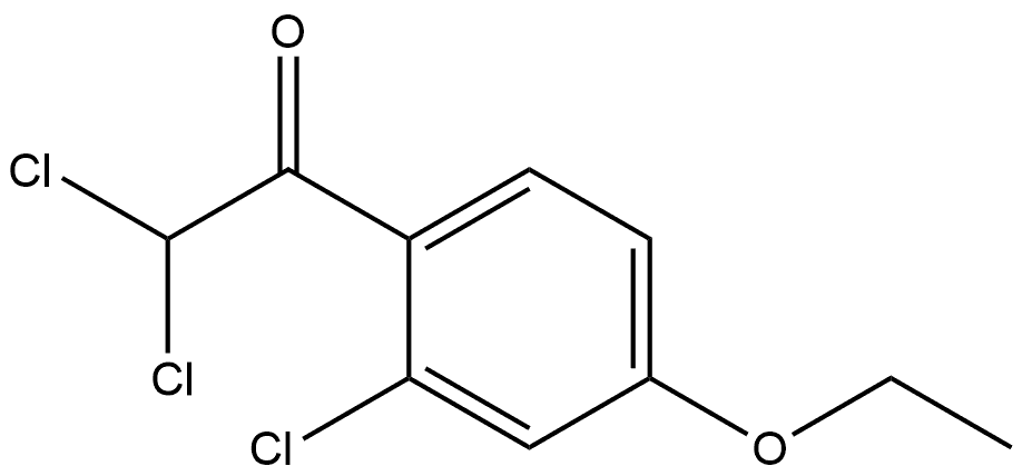 2,2-dichloro-1-(2-chloro-4-ethoxyphenyl)ethanone Structure