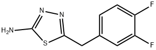 5-[(3,4-Difluorophenyl)methyl]-1,3,4-thiadiazol-2-amine 구조식 이미지