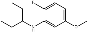 2-Fluoro-5-methoxy-N-(pentan-3-yl)aniline 구조식 이미지