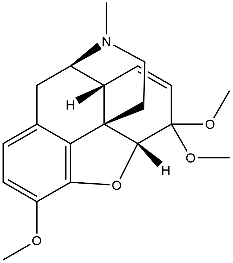 Morphinan, 7,8-didehydro-4,5-epoxy-3,6,6-trimethoxy-17-methyl-, (5α)- 구조식 이미지