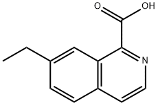 7-Ethylisoquinoline-1-carboxylic acid Structure