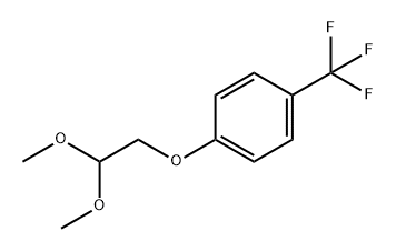 Benzene, 1-(2,2-dimethoxyethoxy)-4-(trifluoromethyl)- Structure