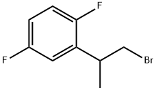 Benzene, 2-(2-bromo-1-methylethyl)-1,4-difluoro- Structure