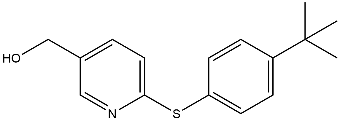 6-[[4-(1,1-Dimethylethyl)phenyl]thio]-3-pyridinemethanol Structure