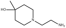 4-Piperidinol, 1-(2-aminoethyl)-4-methyl- Structure