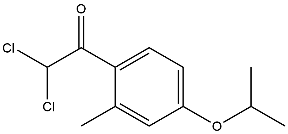 2,2-dichloro-1-(4-isopropoxy-2-methylphenyl)ethanone Structure