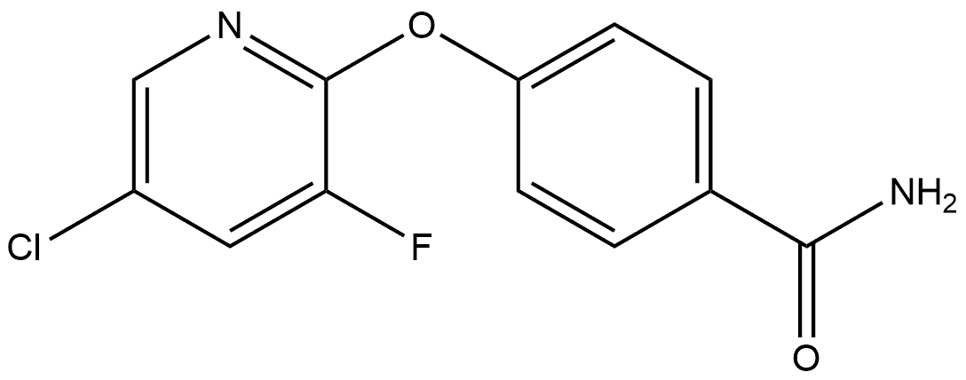 4-[(5-Chloro-3-fluoro-2-pyridinyl)oxy]benzamide Structure