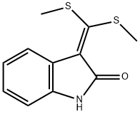 2H-Indol-2-one, 3-[bis(methylthio)methylene]-1,3-dihydro- 구조식 이미지