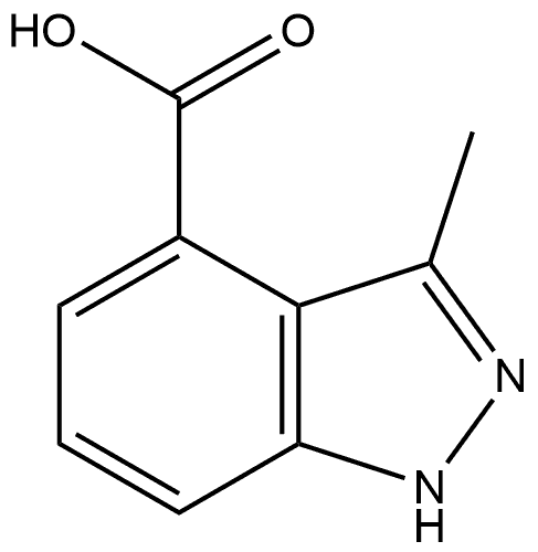 3-Methyl-1H-indazole-4-carboxylic acid 구조식 이미지