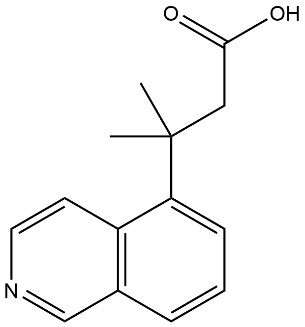 β,β-Dimethyl-5-isoquinolinepropanoic acid Structure