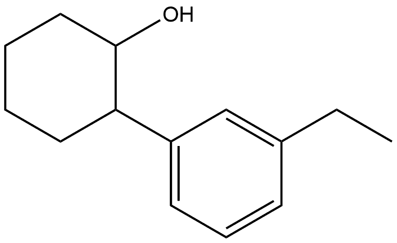 2-(3-Ethylphenyl)cyclohexanol Structure