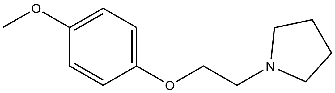 Pyrrolidine, 1-[2-(4-methoxyphenoxy)ethyl]- Structure