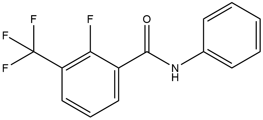 2-Fluoro-N-phenyl-3-(trifluoromethyl)benzamide 구조식 이미지