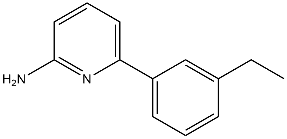 6-(3-Ethylphenyl)-2-pyridinamine Structure