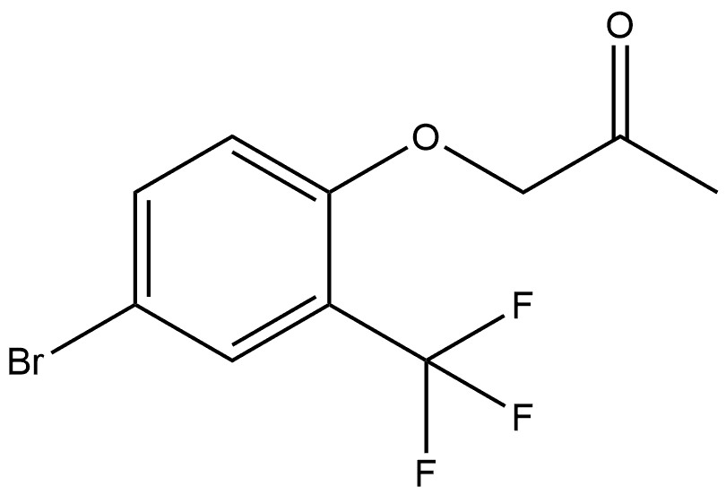 1-[4-Bromo-2-(trifluoromethyl)phenoxy]-2-propanone 구조식 이미지