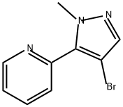 2-(4-bromo-1-methyl-1H-pyrazol-5-yl)pyridine Structure